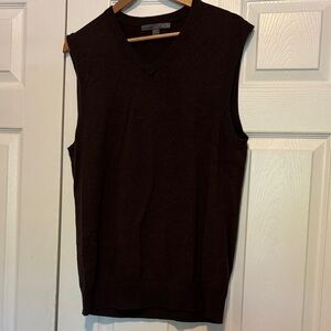 Old Navy Men's V-Neck Sweater Vest in Dark Brown